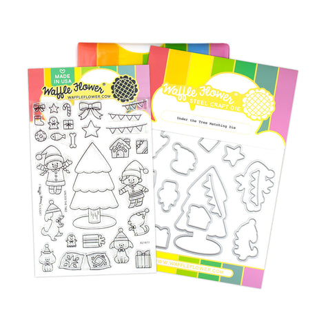 Waffle Flower Under the Tree Combo Stamp and Die Set
