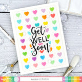Waffle Flower Duo-Tone Hearts Stencil