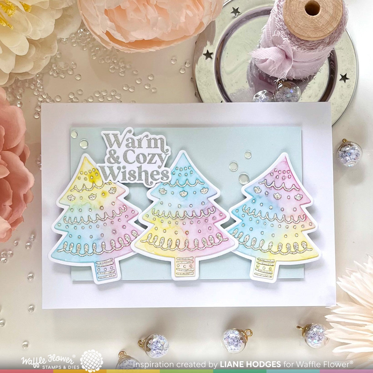 Waffle Flower Folk Art Tree Die