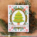 Waffle Flower Elegant Christmas Foil Plate