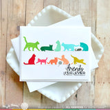 Waffle Flower Purrfect Sentiments Matching Die Set