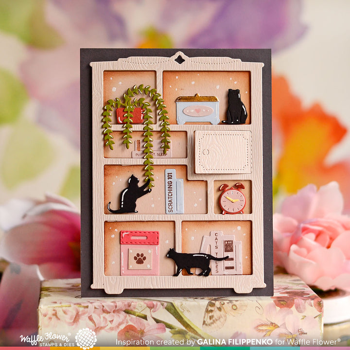 Waffle Flower Shelf Add-ons Die