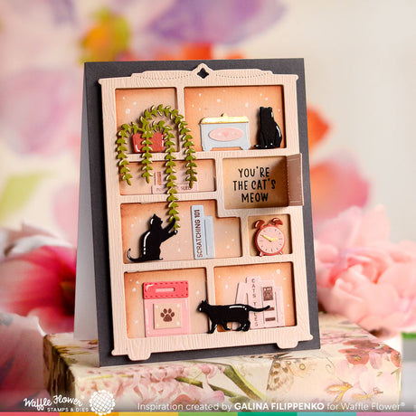 Waffle Flower Simple Bookcase Die
