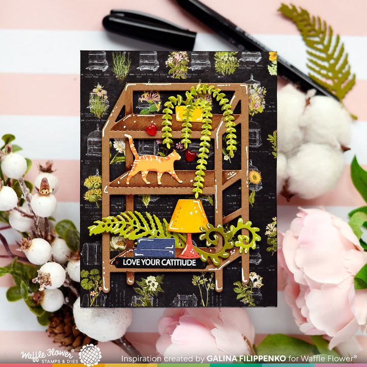Waffle Flower Shelf Add-ons Die