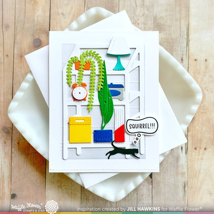 Waffle Flower Pet Thoughts Stamp and Die Set Bundle