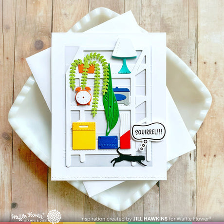 Waffle Flower Pet Thoughts Matching Die Set