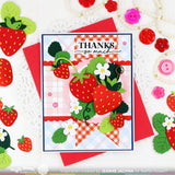 Waffle Flower Berry Sweet Gingham Paper Pad 4.25 x 5.5