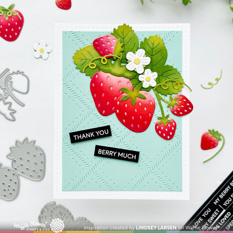Waffle Flower Sweet Plaid Texture Die