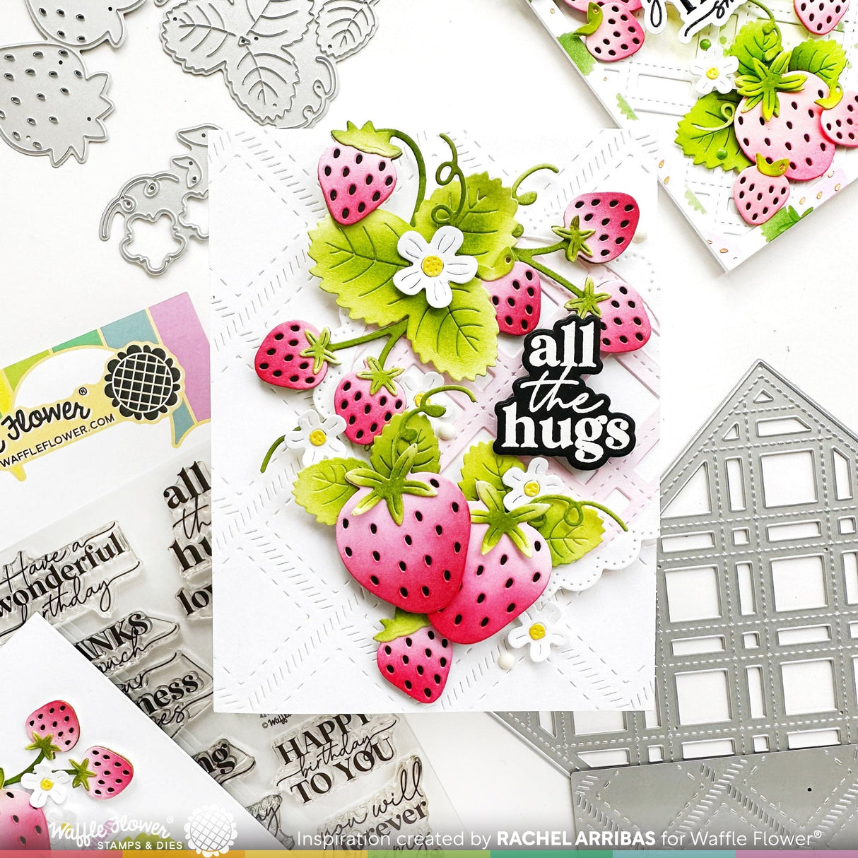 Waffle Flower Sweet Plaid Texture Die