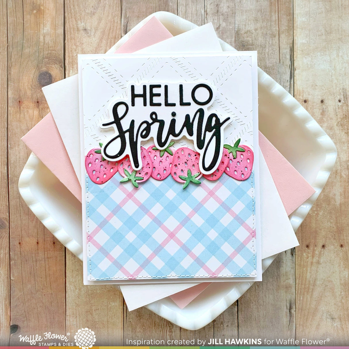 Waffle Flower Sweet Plaid Texture Die