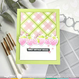 Waffle Flower Berry Sweet Gingham Paper Pad 4.25 x 5.5