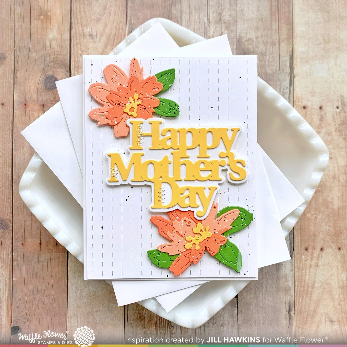 Waffle Flower Mother's Day Word Die