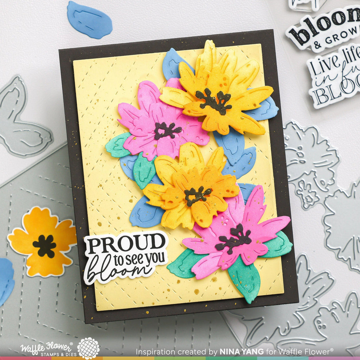 Waffle Flower Full Bloom Sentiments Combo