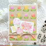 Waffle Flower Pop Up Tulips Panel Die & Lovely Tulips Stencil Combo