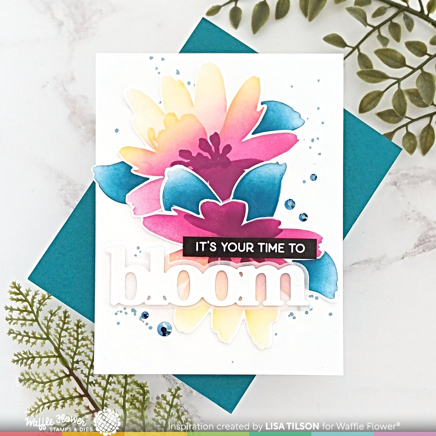 Waffle Flower Subsentiments Bloom Diecut