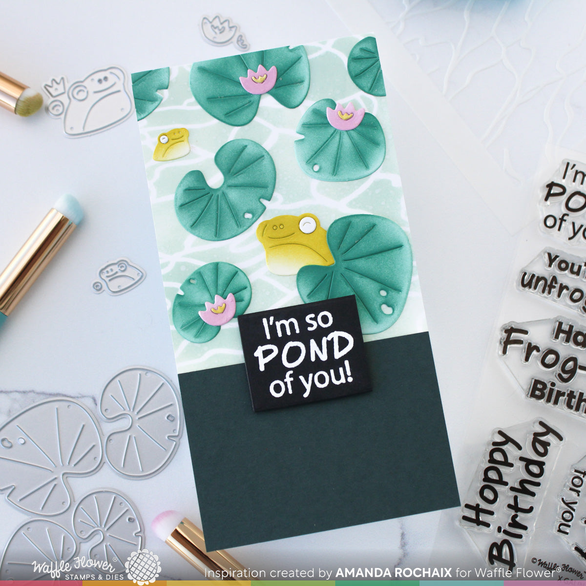 Waffle Flower Pond of You Stamp Set