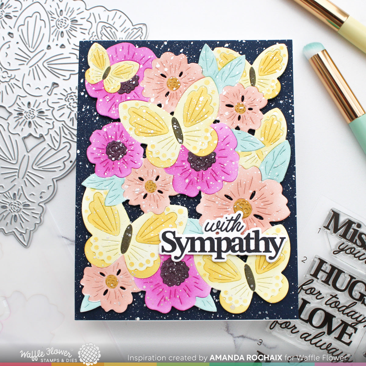 Waffle Flower Paper Hug Sentiments Combo