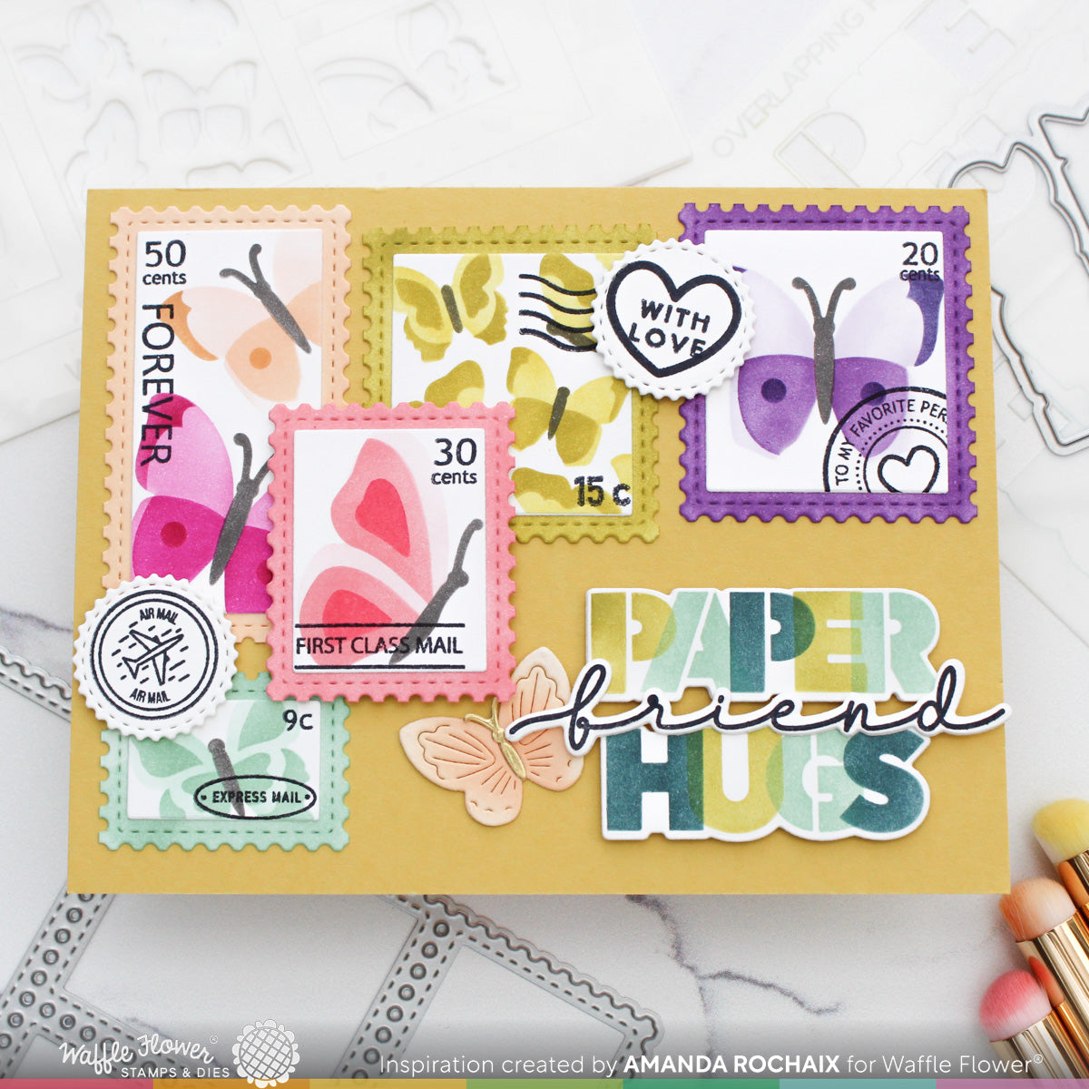 Waffle Flower Overlapping Hugs Additions Combo