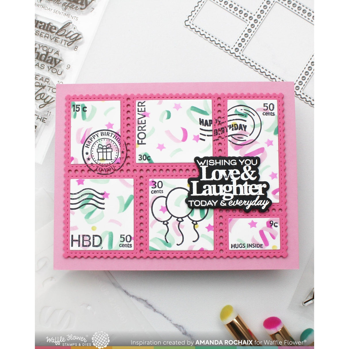 Waffle Flower Sweet Birthday Sentiments Combo