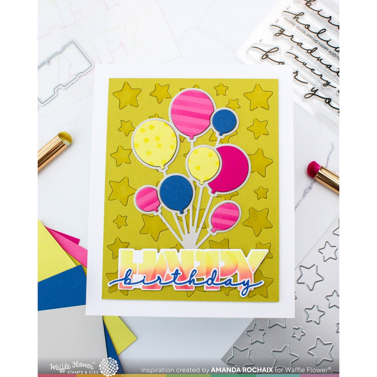 Waffle Flower Overlapping Happy Additions Combo PREORDER