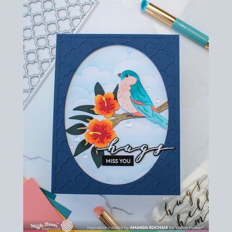 Waffle Flower Birdie Duo Die-n-stencil