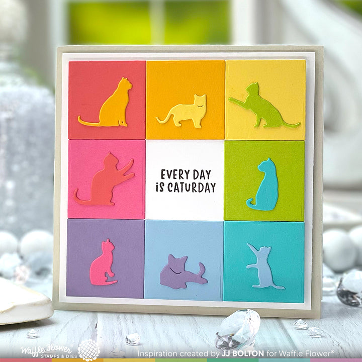 Waffle Flower Pet Thoughts Stamp and Die Set Bundle