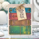 Waffle Flower Simple Books Stencil