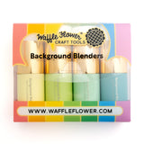 Waffle Flower Background Blender - Greens