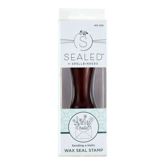 Spellbinders Sending a Hello Wax Seal Stamp - Sealed by Spellbinders Collection