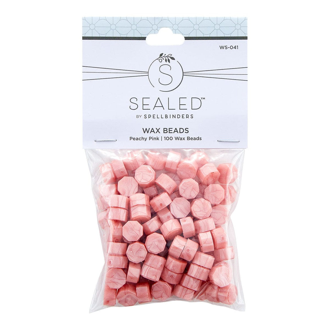 Spellbinders Peachy Pink Wax Beads - Sealed by Spellbinders Collection