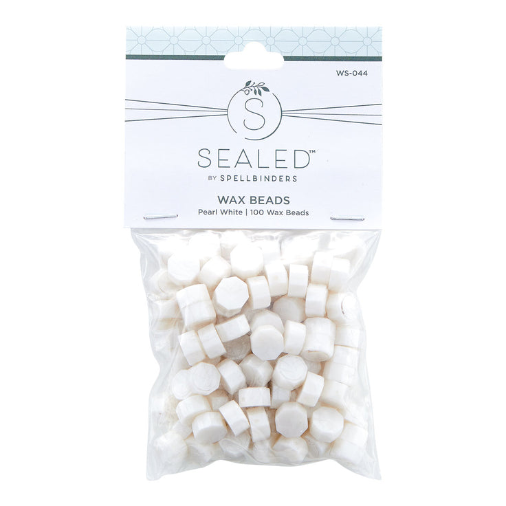 Spellbinders Pearl White Wax Beads - Sealed by Spellbinders Collection