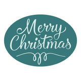 Spellbinders Merry Christmas Oval Wax Seal Stamp - Sealed for Christmas Collection