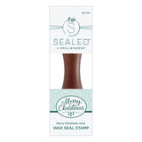 Spellbinders Merry Christmas Oval Wax Seal Stamp - Sealed for Christmas Collection