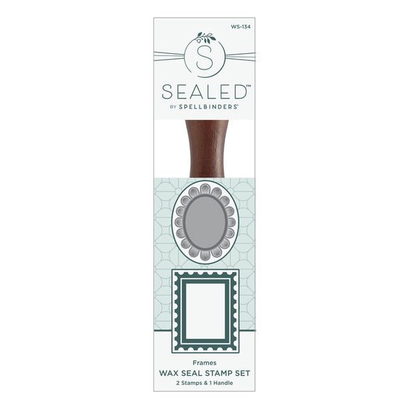 Spellbinders 2 Pack Frames Wax Seal Stamps from the Holiday Magic Collection