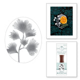 Spellbinders Gingko Leaves 3D Wax Seal Stamp - Woodland Tales Collection