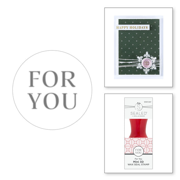 Spellbinders For You Mini 3D Wax Seal from the Holiday Magic Collection