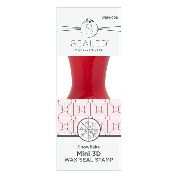 Spellbinders Snowflake Mini 3D Wax Seal from the Holiday Magic Collection