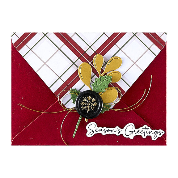 Spellbinders Snowflake Mini 3D Wax Seal from the Holiday Magic Collection