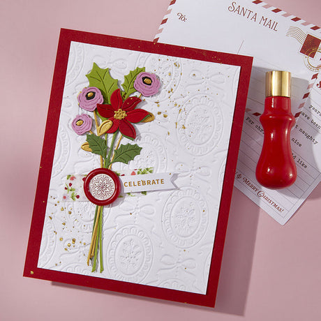 Spellbinders Snowflake Mini 3D Wax Seal from the Holiday Magic Collection