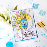 Pinkfresh Studio Lantern Botanicals Stamp, Die, Stencil & Hot Foil Plate Bundle