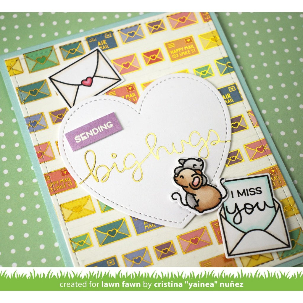 Lawn Fawn Happy Mail Foiled Washi Tape