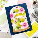 Pinkfresh Studio Whispers of Poinsettia stencil