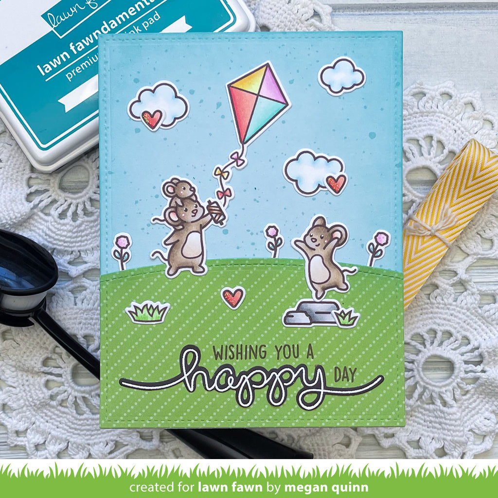 Lawn Fawn Whoosh, Kites! Stamp and Die Set Bundle