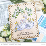 My Favorite Things Tranquil Swans Stamp & Die Set Bundle