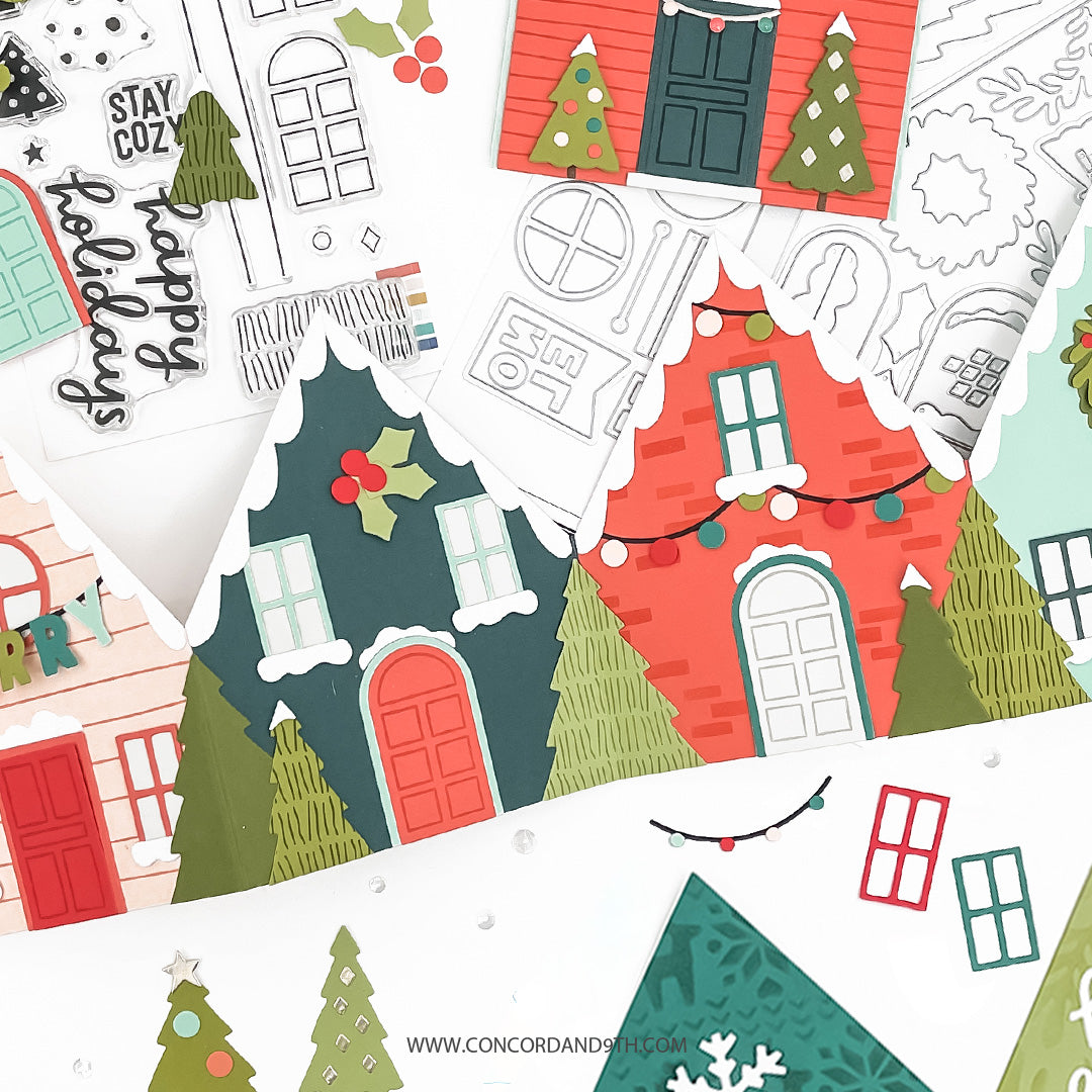 Concord & 9th Yuletide Lane Stamp Set (4 x 6)
