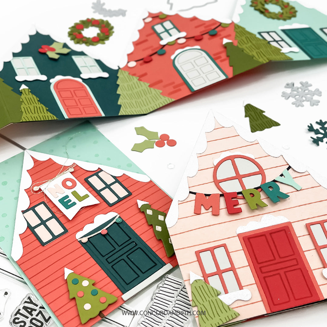 Concord & 9th Yuletide Lane Stamp Set (4 x 6)