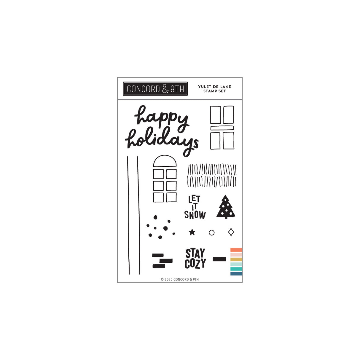 Concord & 9th Yuletide Lane Stamp Set (4 x 6)