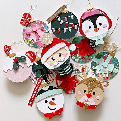 Spellbinders Whimsical Winter Critters Etched Dies - Merry Mug & Circle Delights Collection - Nichol Spohr
