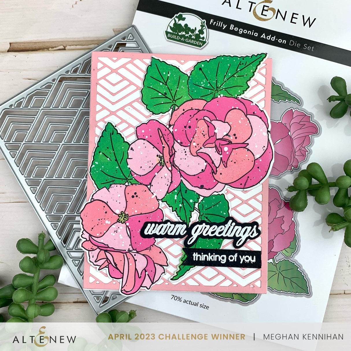 Altenew Build-A-Garden: Frilly Begonia & Add-on Die Bundle