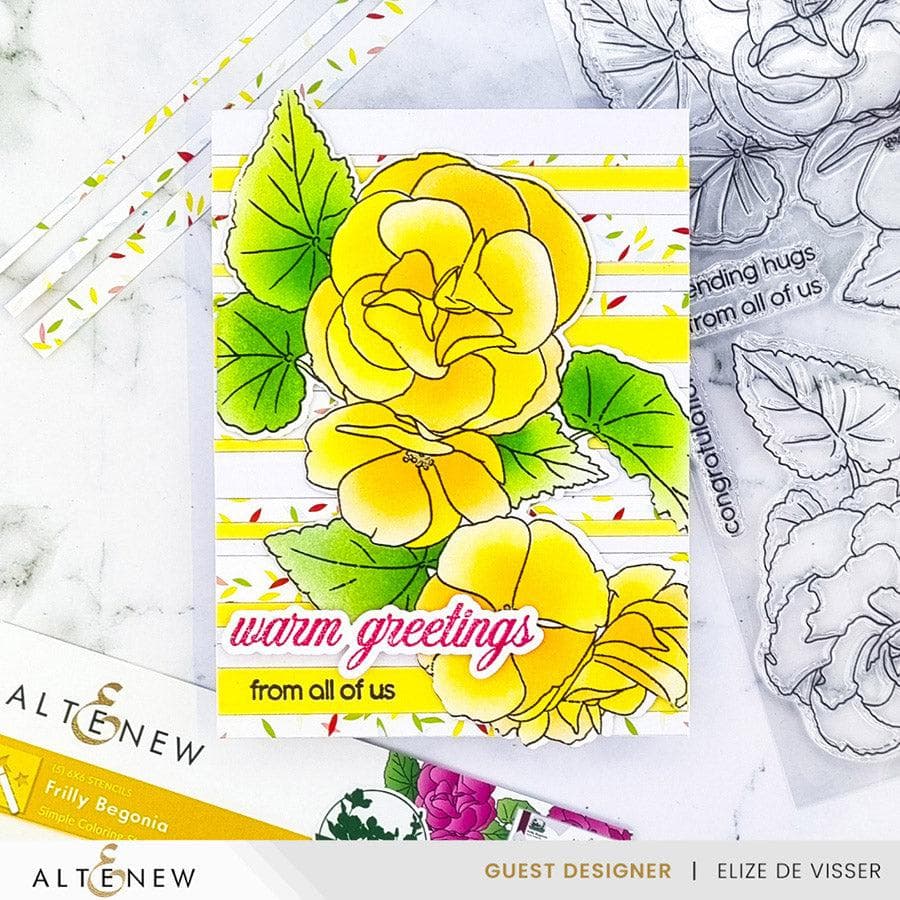 Altenew Build-A-Garden: Frilly Begonia & Add-on Die Bundle